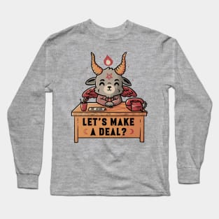 Let’s Make a Deal Funny Cute Evil Baphomet - Light Long Sleeve T-Shirt